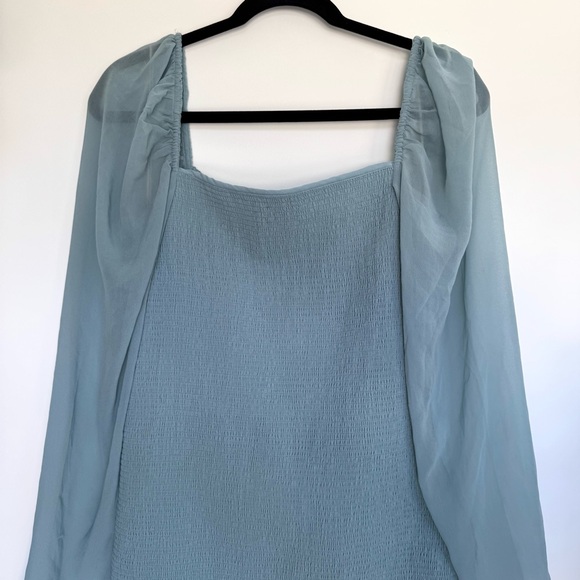 Aritzia Wilfred Ballad Long Sleeve Ruched Mini Dress - Picture 6 of 10